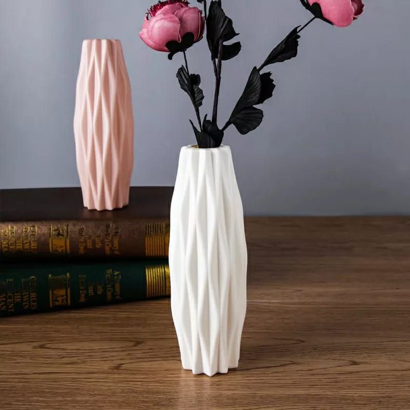 Plastic Flower Vase Karela Pot High Quality Multicolor 8.25 Inch