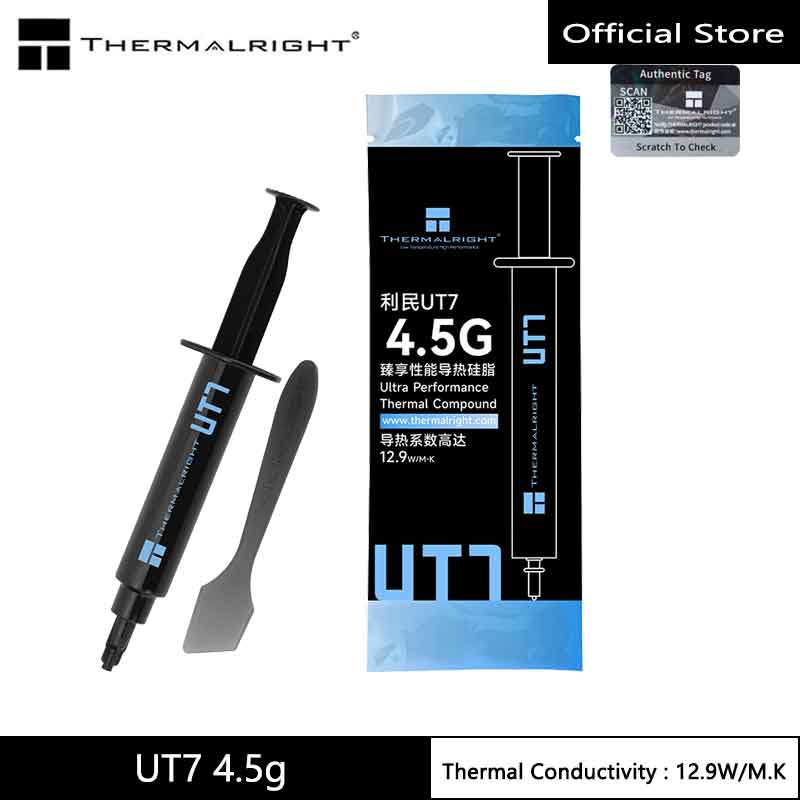Thermalright UT7 High-Performance Thermal Grease, 12.9W/M.K Cooling Paste Suitable for CPU, GPU, and Heat Sink Module Cooling