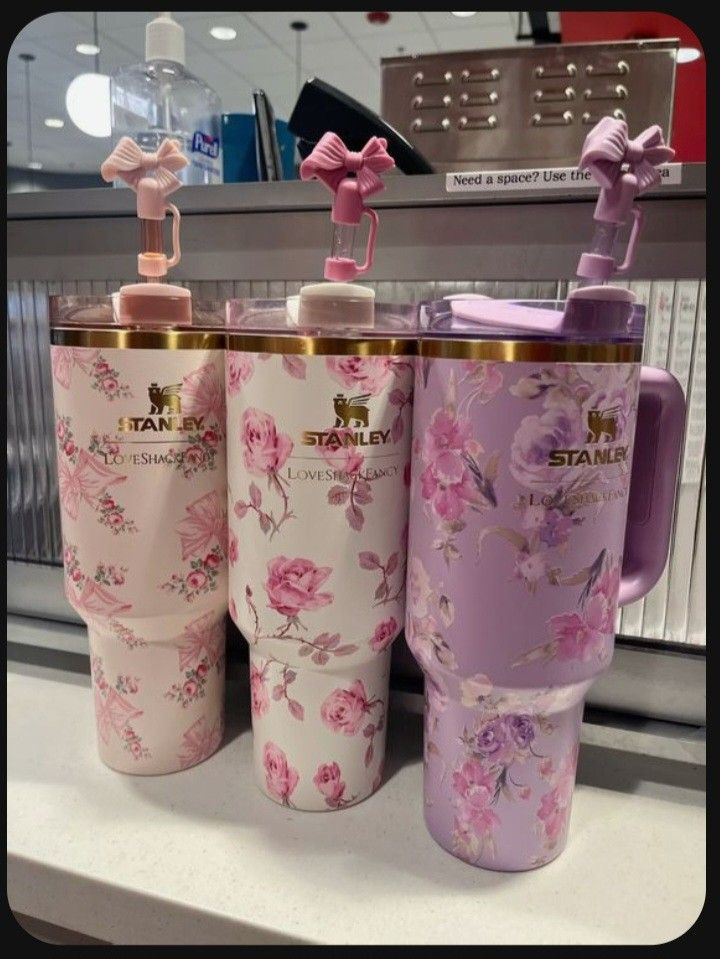 Stanley Tumbler X Love Shack Fancy Limited Edition Trendy Tumbler Stainless Steel Tumbler Travel Mug Gift for Girls Women