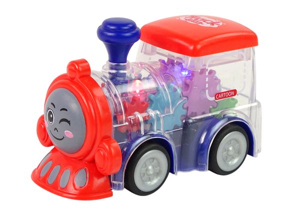 Powered Toys- Train toys-Gear Train For Kids-Transparent Crystal Look Train Toy-Small Size-High Quality