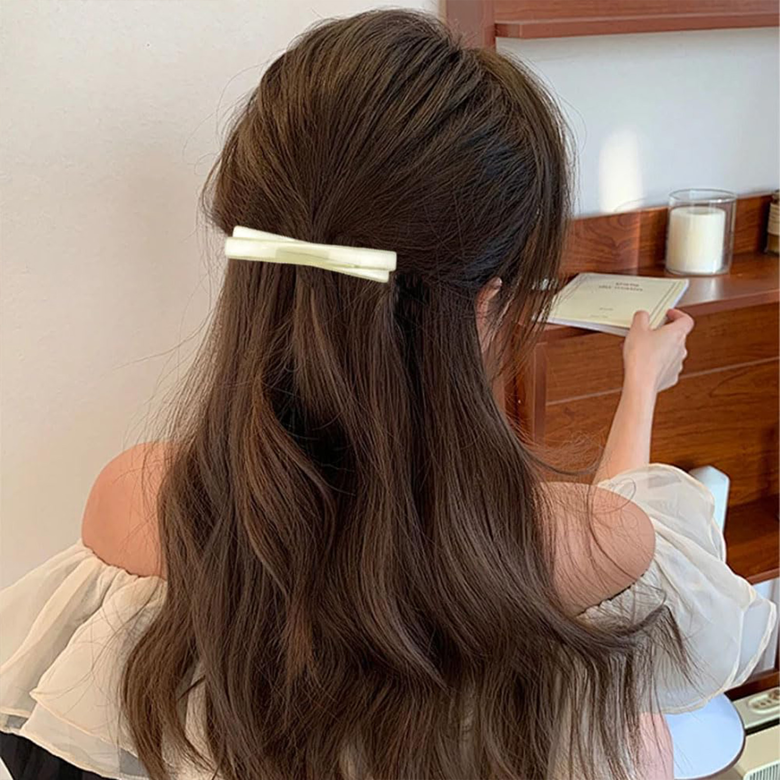 Retro Thin Hair Clips Spring French Hair Clips Duckbill Shape Barrettes Clips Spring Clips Simple Fashion Hair Accessories