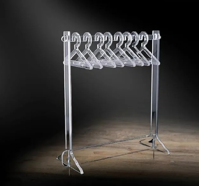 Acrylic Earring Displays Clear Hanger Earrings Display Stand with 8 Hangers for Display Supplies Hanging Earring Show (PACK OF 1, COMES WITH 8 HANGERS)
