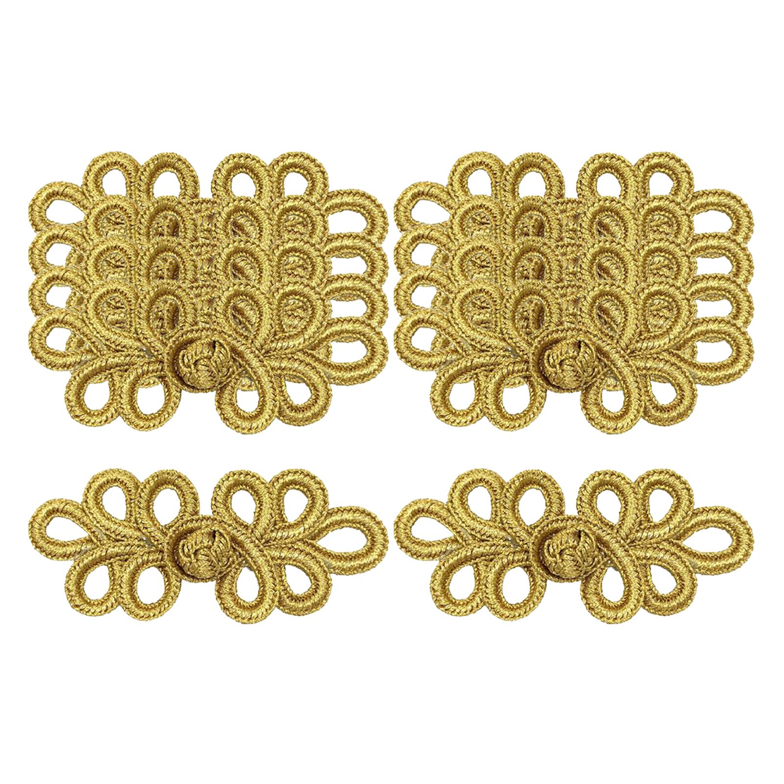 10Pair Chinese Knots Frog Buttons Closure Fasteners Sewing Button Knitting Closure Button for Costumes Outfit Coats Cloak Hanfu