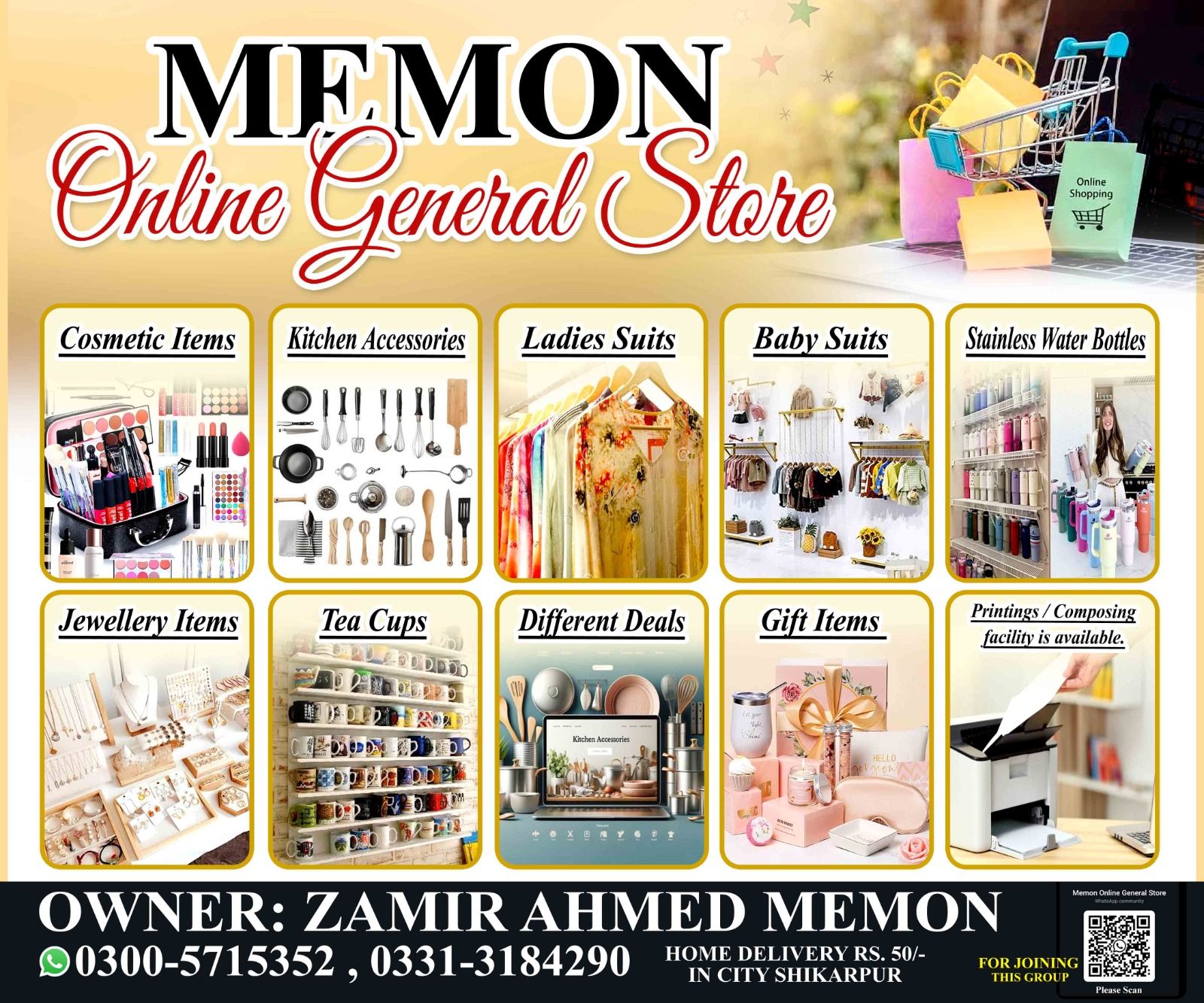 Shop online with Memon Online General Store now! Visit Memon Online ...