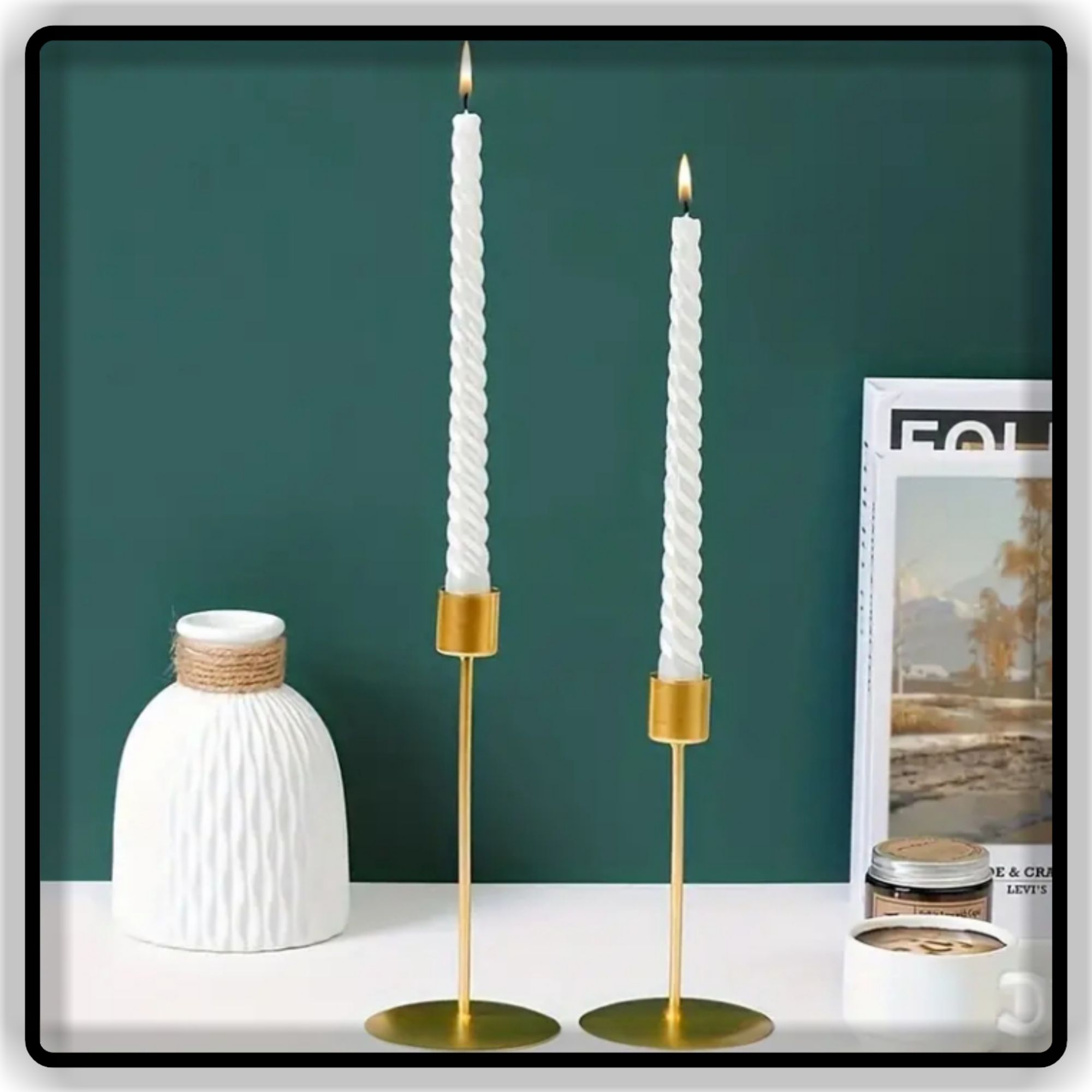 2in1 Candle Holder Stand for specific Event for Dinning Table Decoration