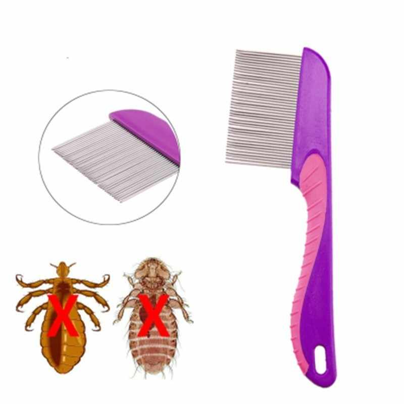 Anti Lice Comb & Nit Comb With Handle Stainless Steel for Specially For Children Man Women