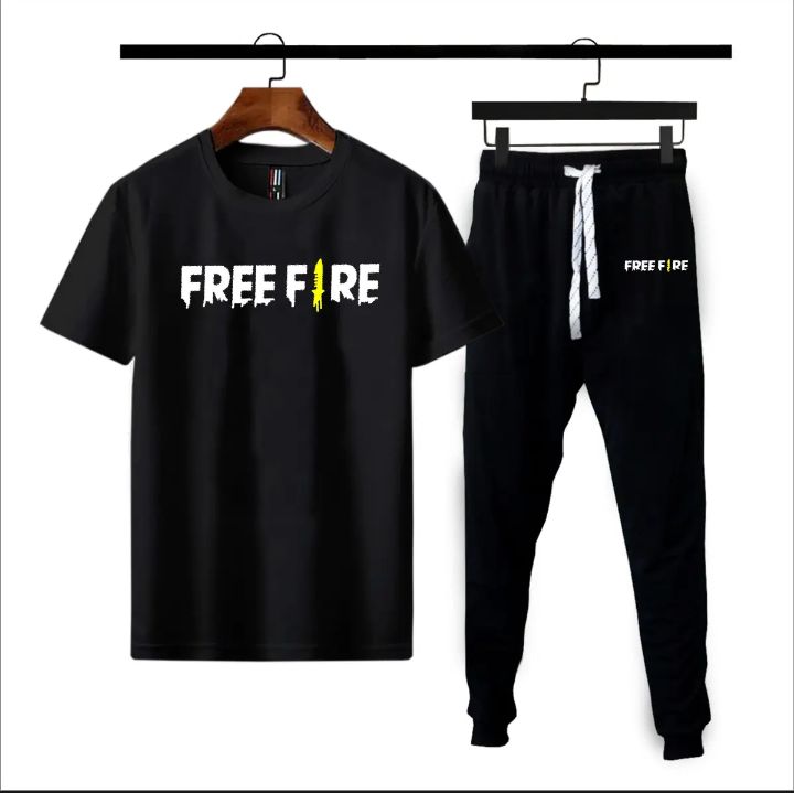 New Printed Tshirt + Trouser For Boys & Men - Summer Wear Tracksuit For Men & Boys