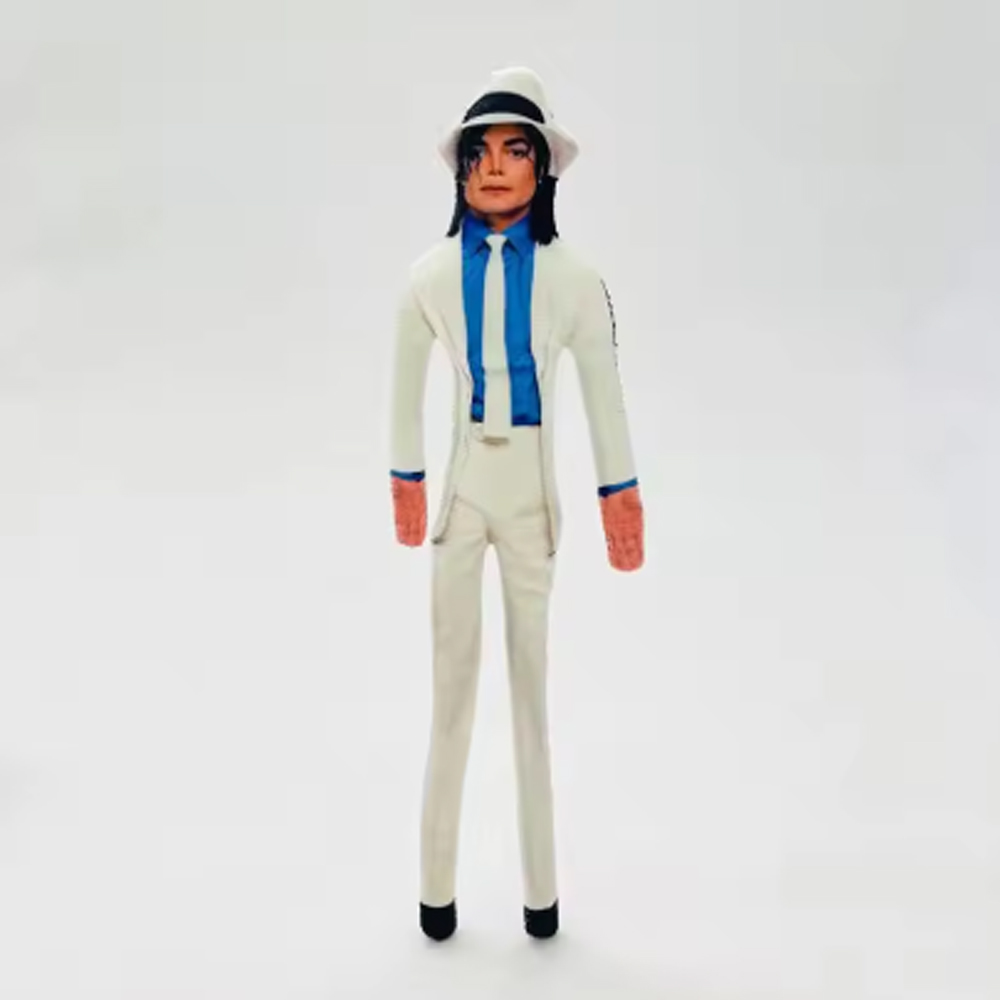 New Style Michael Jackson Cosplay Prop Doll Plush Stuffed Figure Dolls Room Decoration Abstract Joint Mobility Props 
