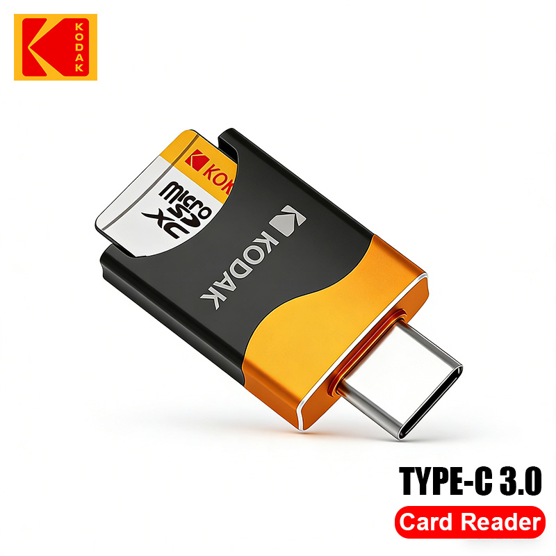 NEW KODAK T330 Micro SD Card Reader Type-C TF Memory Card High-speed OTG Adapter Suitable for Mobile Phones Tablets and Computer