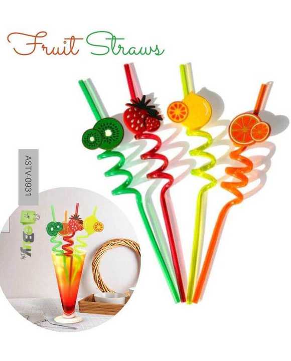 Fruit Straw | Reusable Fruit Infuser Drinking Straw | Creative Fruit Juice & Drink Straw | Cute Reusable Beverage Straw