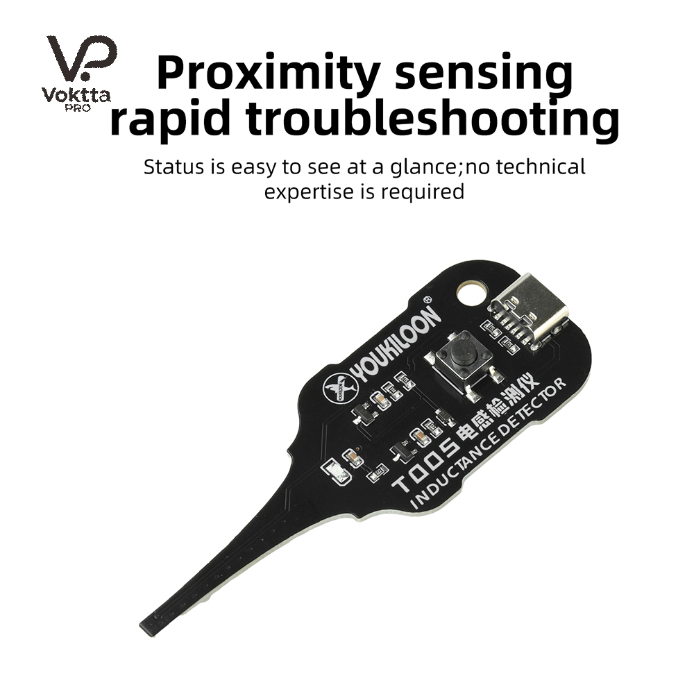 T005 DC 5V Capacitance Inductance Tester Induction Quick Fault Check Motherboard Coil Tester Inductor Detector Tool