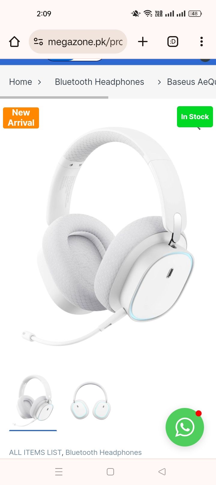 Baseus Aequr GH02 Gaming wireless headphones | Daraz.pk