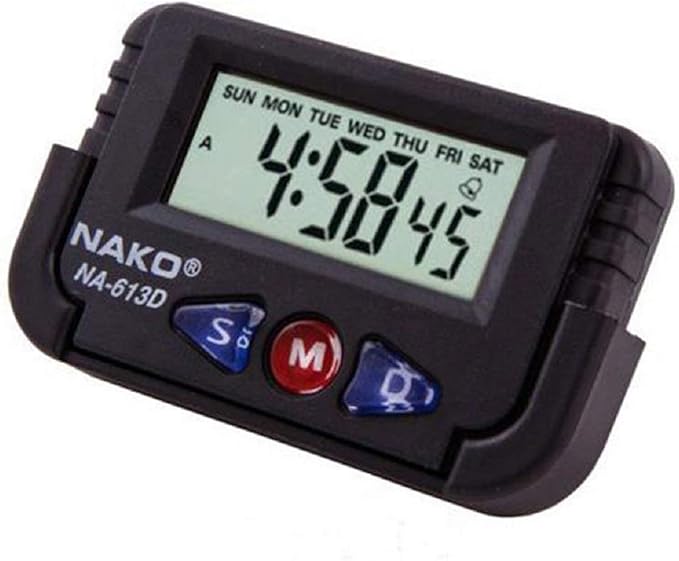 2 in 1 Car Digital LCD Temperature Thermometer Clock Auto Accessories Car Digital Time Clock price in Pakistan