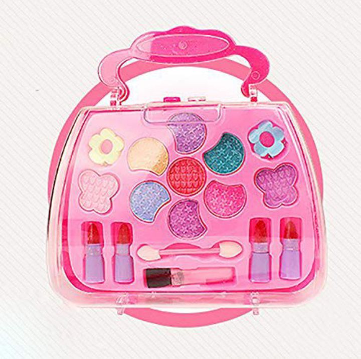 Kids Makeup Kit Safe Portable Creative Hand-held Pretend Makeup Toys Makeup Play