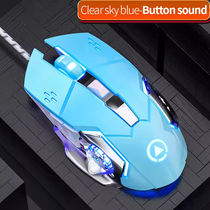 【Triple Mode】 High-Quality Wireless Bluetooth Gaming Mouse RGB with 6 Buttons & 3-Levels DPI Control - Breathing LED Light 2.4G Optical Wireless Mouse with MousePad & Side Buttons for Girls PC, Gaming, Laptop, Pubg, Mobile, Windows OS