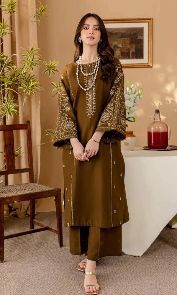 Unstitched 2 Piece Embroidered Dhanak Suit for Women | BATIK Winter Collection with Trouser| Female Dresses Wedding Formal Suits Wholesale Prices|Girl Simple Drees Winter Collection Wholesale Suits New Arrival Women Dreeses
