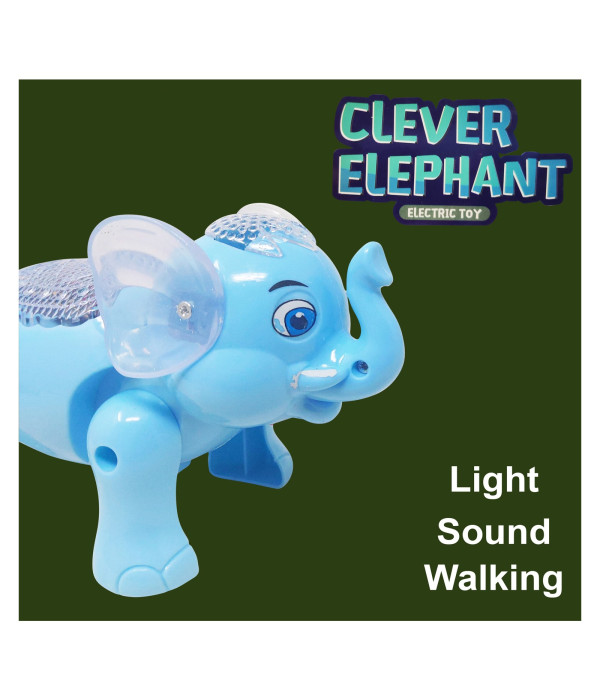 Kaleem Toys Walking Elephant Toy for Kids Light and Sound Animal Toys for Babies