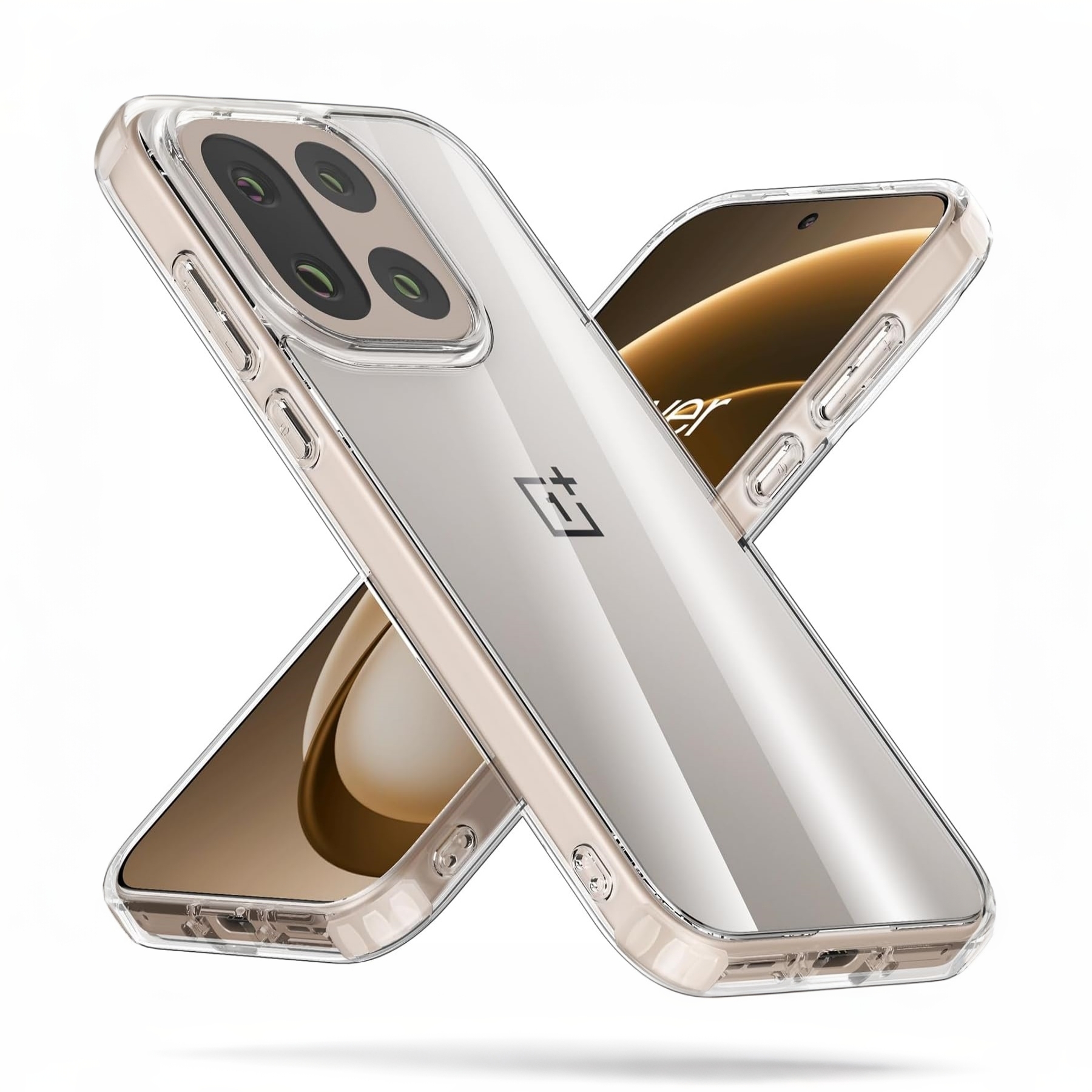 OnePlus 15 15R 13T 13S 2mm Transparent Case Crystal Clear Shockproof Soft TPU Back Cover Slim Protective Phone Case