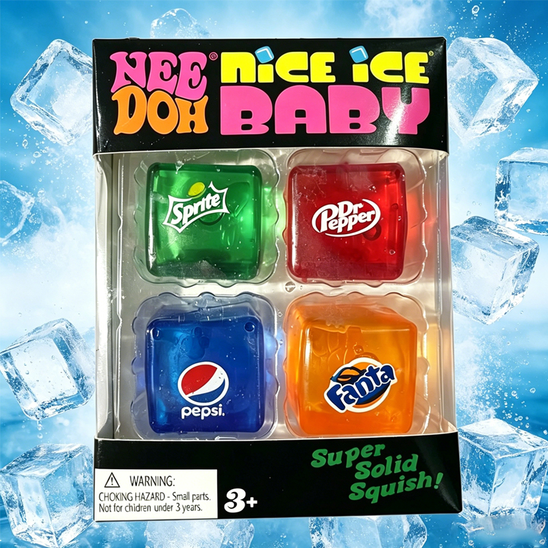 New Set /Squishy Needoh /Nice Cube Schylling /Sensory Stress Reliever Fidget Tool Toy Anxiety Focus Sensory Cube Adults Kid 