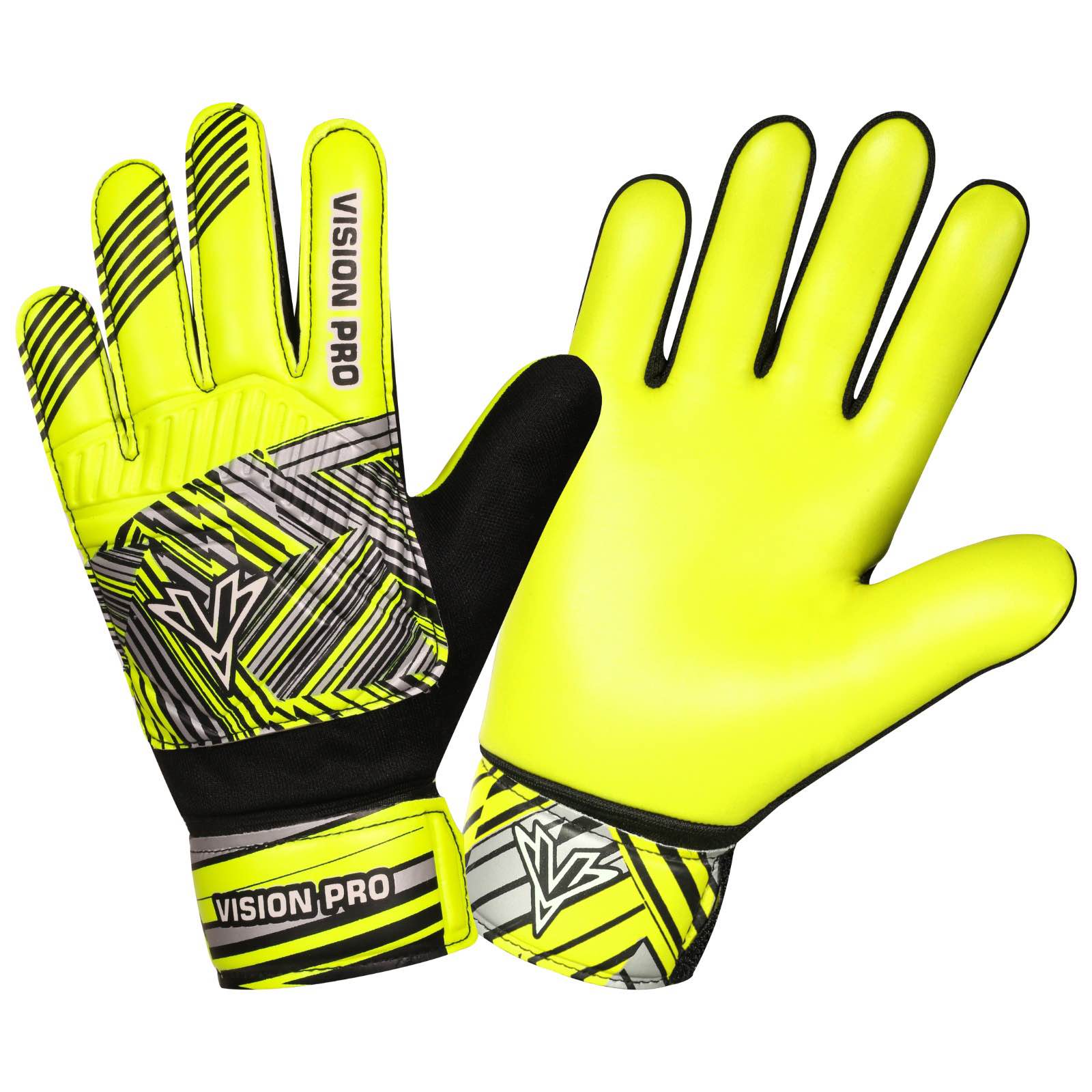 Kids Goalkeeper Gloves Soccer Goalie Football Glove Super Grip Double Wrap Wristband Training Gloves youth Sizes For Boys and Girls