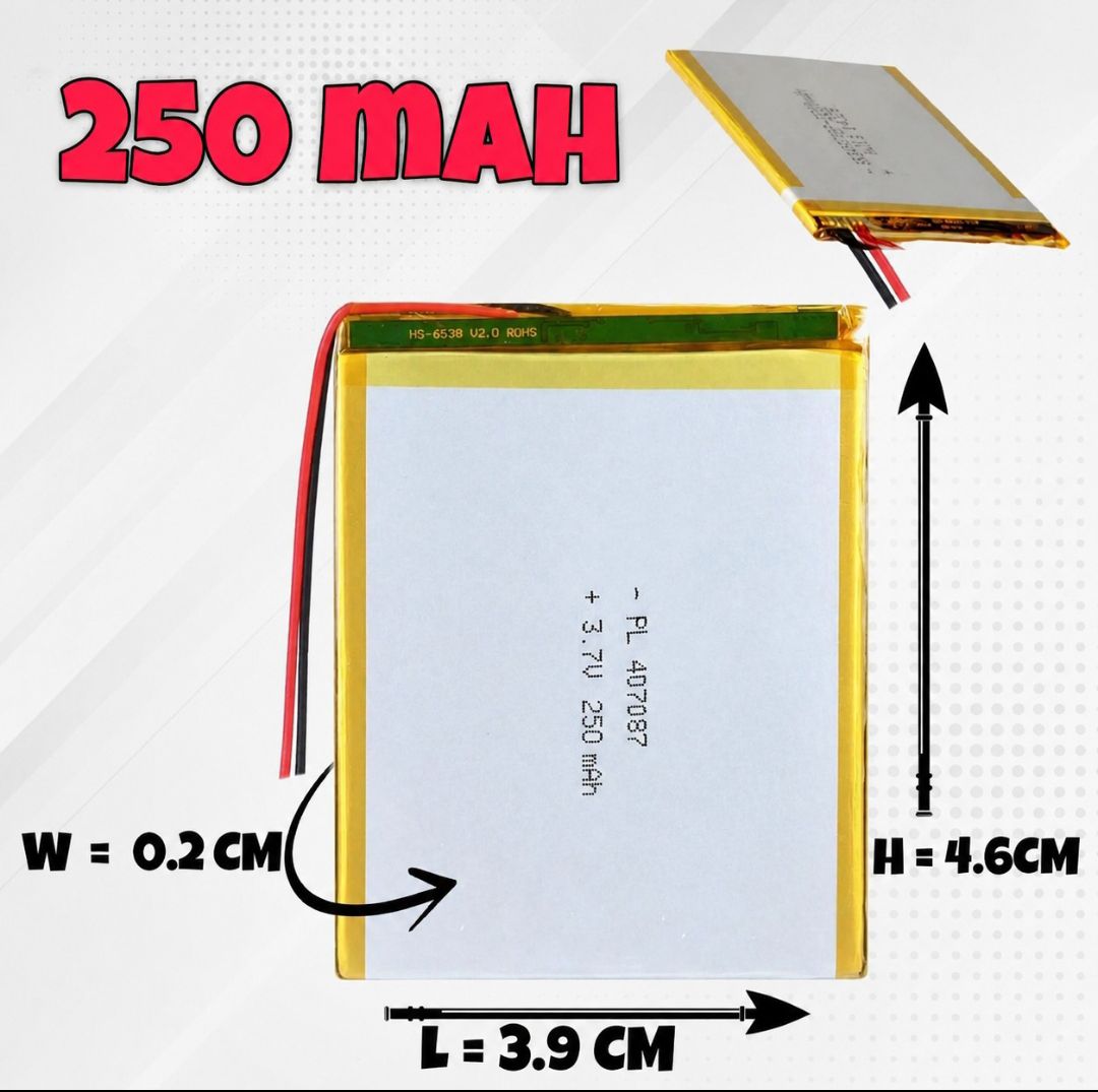 3.7V Mini Lithium Battery 125mAh: Compact Power for Small Devices and Electronic