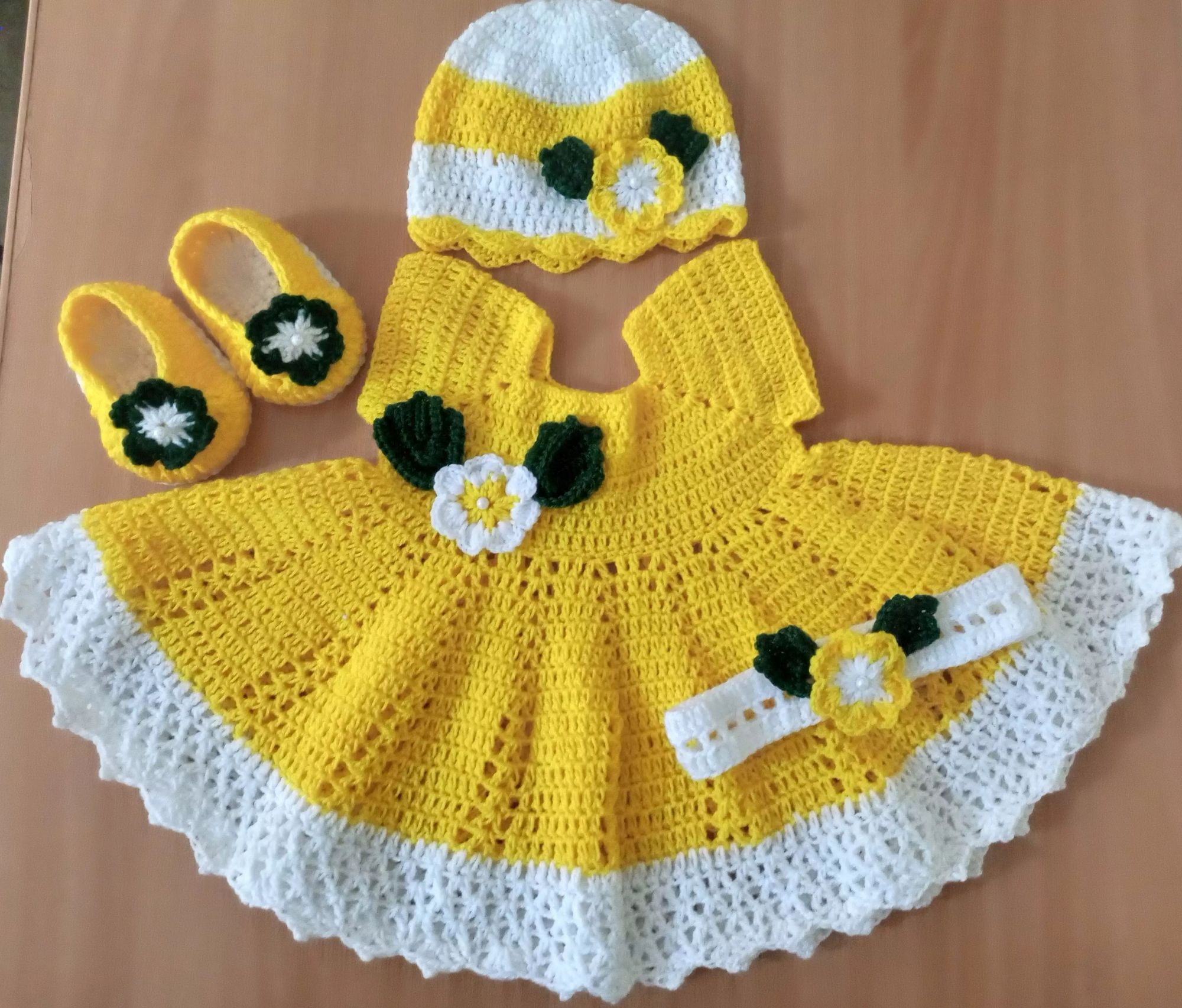 Baby Pearl Dress Jacket#Crochet Baby Frock with Bolero Jacket |  AllFreeCrochet.com