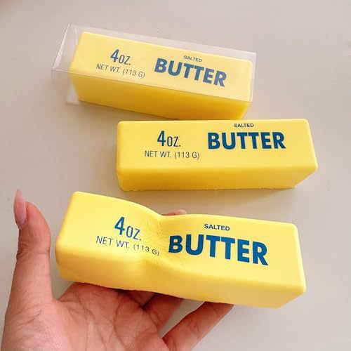 Butter Bar Slow Rising Squishy Toy Soft Wet Squeeze Stress Relief Noodle Squishies Decompression Toy
