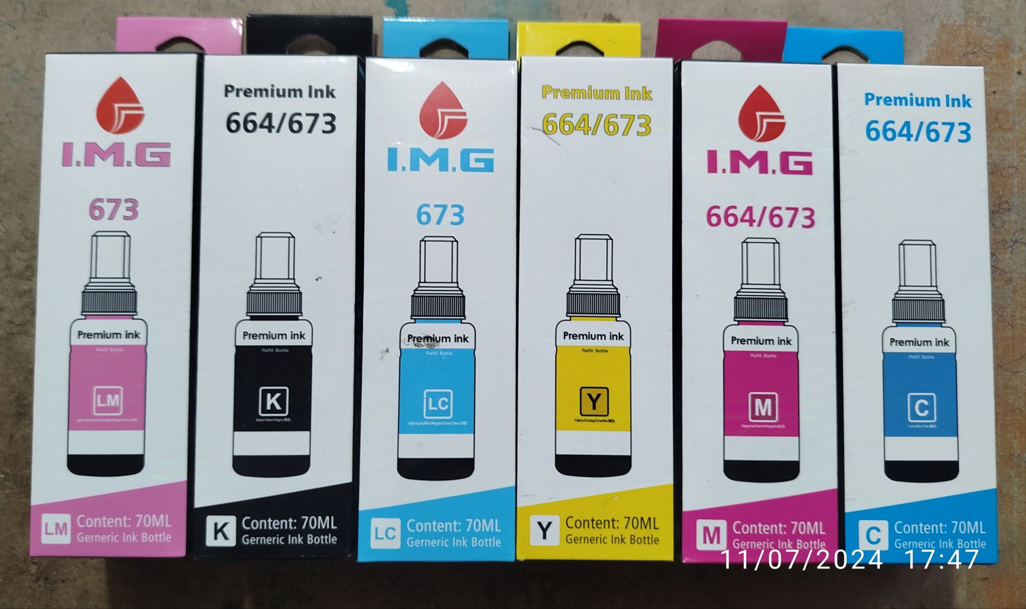 673 Color Epson Premium COMPATIBLE Ink 70ml | Daraz.pk