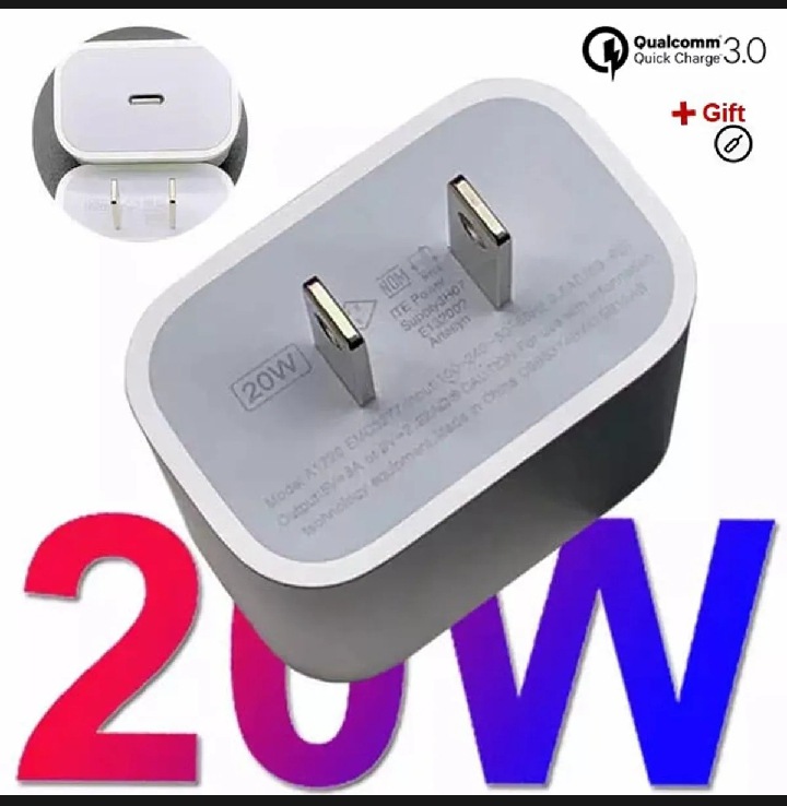 20watt Fast Charger With Cable Type C To Lightening 2pin 20watt Pd Charger Compatible With 7, 8, X, 11, 12, 13, 14