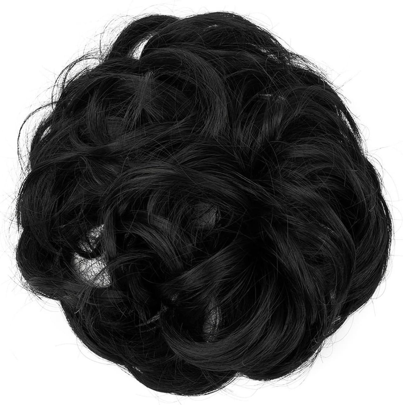 Black Color Hair Jura Extension And Dark Brown Hair Extension For Women And Girls Big Hair Volumizer Bun And Poni Extension Natural Look Soft Synthetic Hair Jura For Bridal Party Office And Daily Wear Elegant Hair Styling Tool