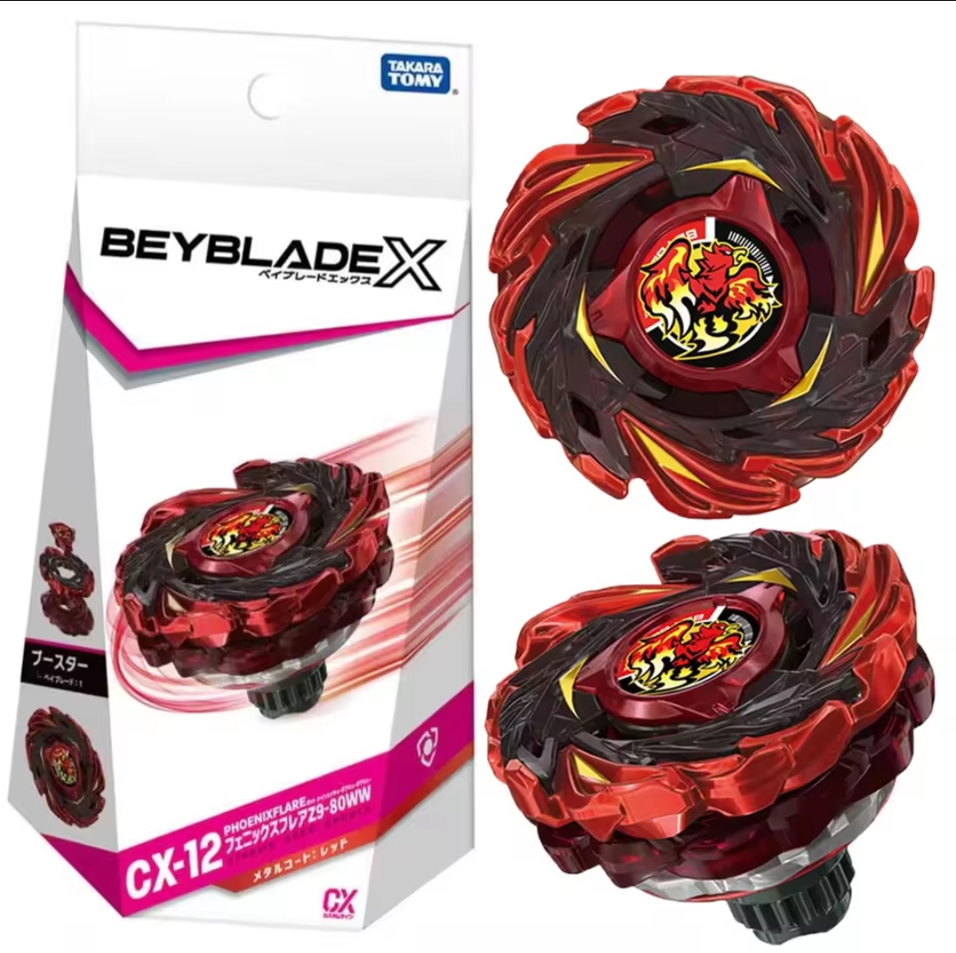 Laam Meem Traders Phoenix Wing Evolution Battle Top Booster with Launcher Grip Set Bey X Spinning Toy Gyro Game