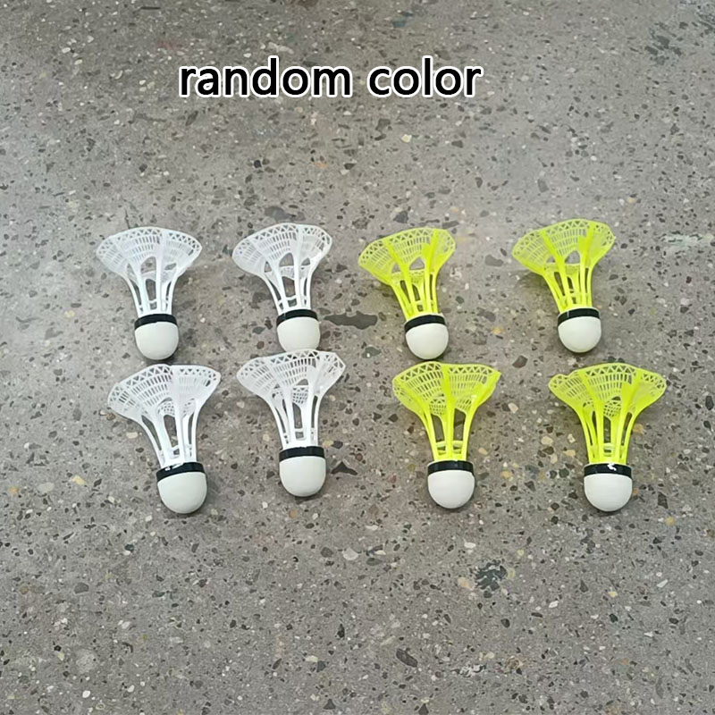 4Pcs/8Pcs, Wind-Resistant Badminton Shuttlecocks, Nylon Material, Yellow, White, Wind-Resistant and Durable, Suitable for Outdoor Badminton Practice and Sports.