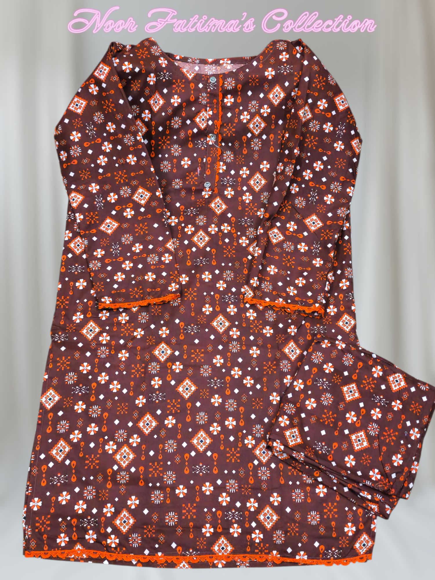 Noor Fatima's Collection Stitched Girls & Women Dress Cotton Casual Summer Wear Stylish Comfortable Outfit