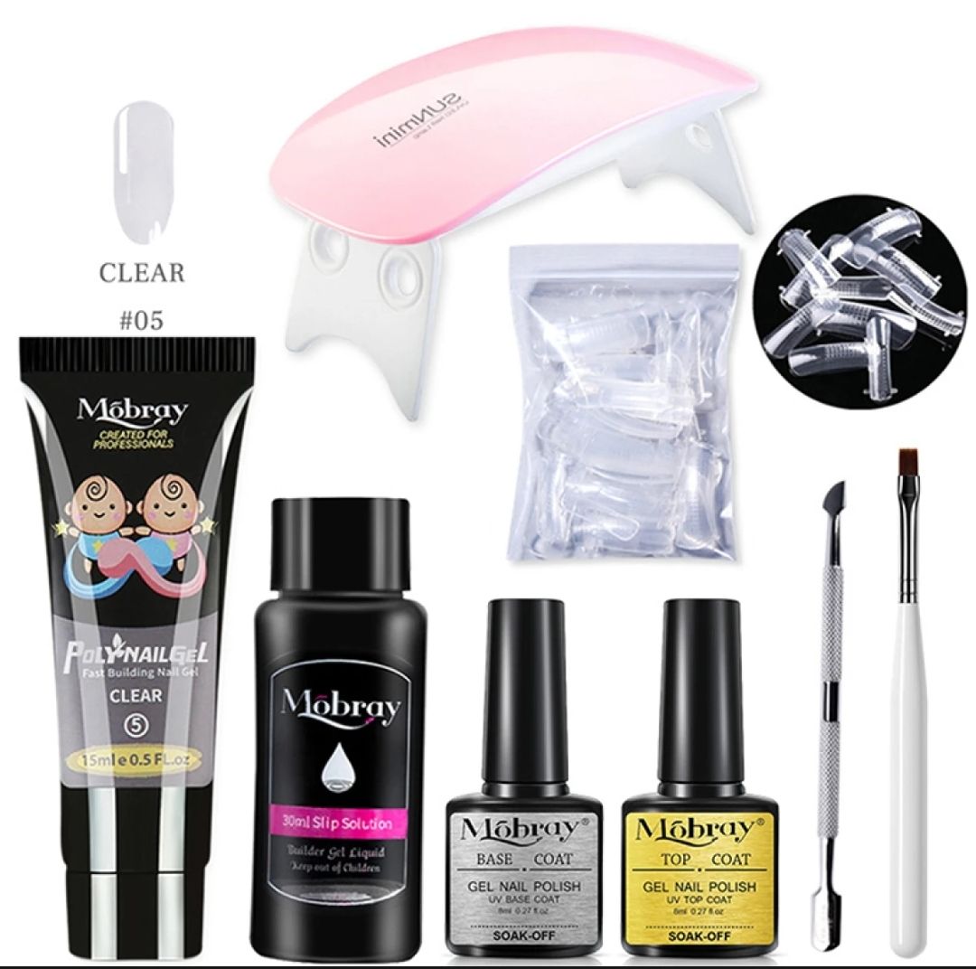 Poly gel Nail Kit 8in1