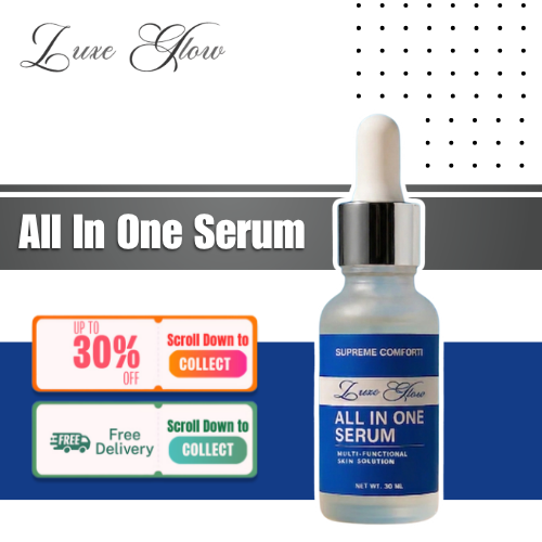 Luxe Glow All In One Serum Dark Spot Correcting Glow Serum, Brightening Face Serum for Clear & Radiant Skin 30ml