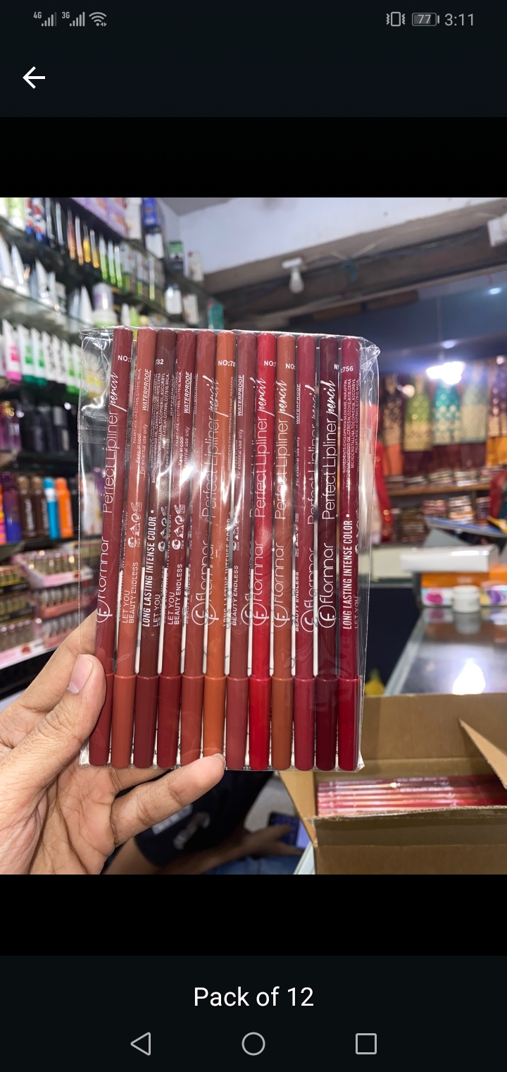 Pack of 6/ 12  Makeup Waterproof Lipstick Pencils / Lip Pencils