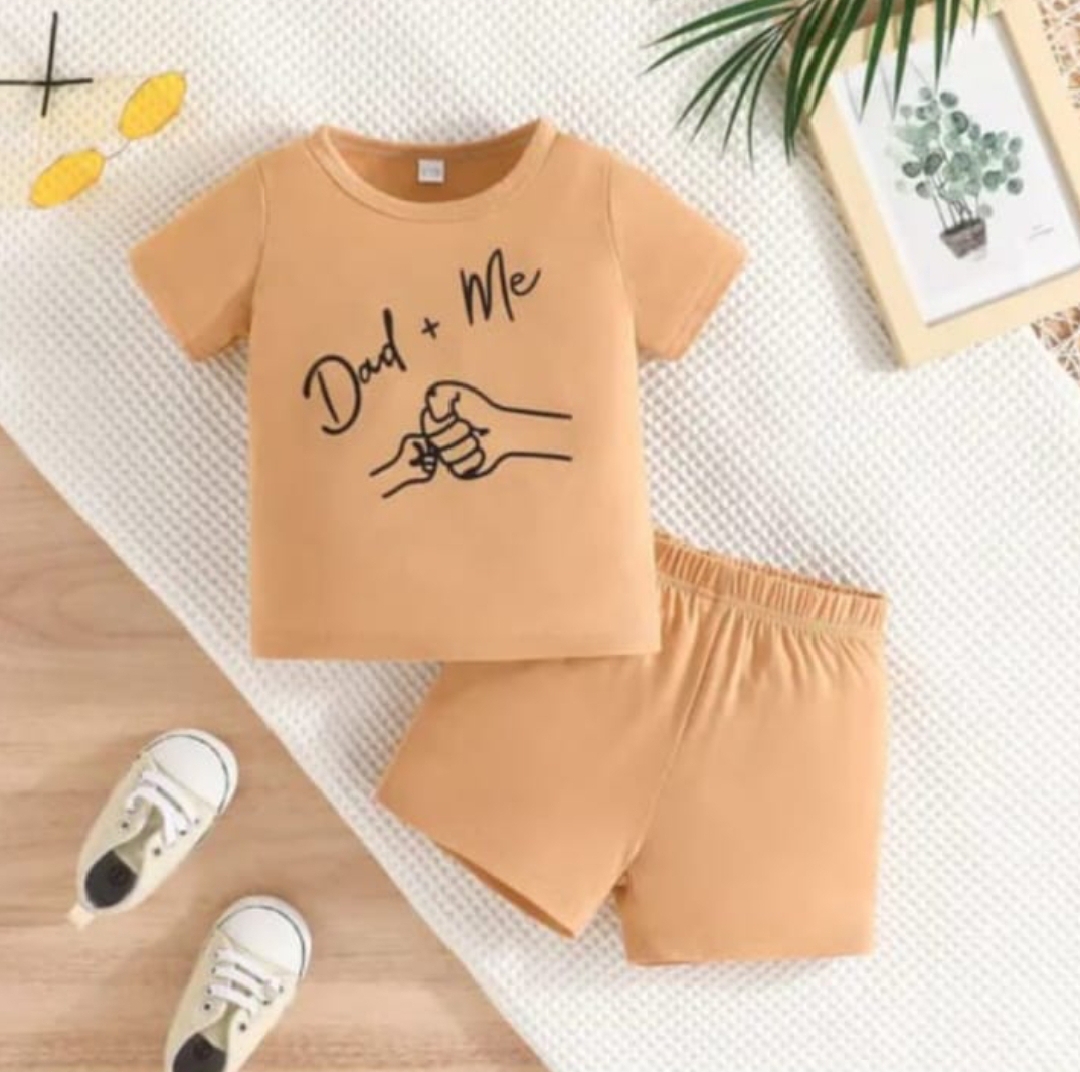 Baby Boy Dresses T-shirt And Short Pant Niker For Kids Baby Boys And Baby Girls Summer Collection Round Neck Short Sleeves Tee Top's Clothes Set Dresses Outfit Suit For Unisex Jannat Place