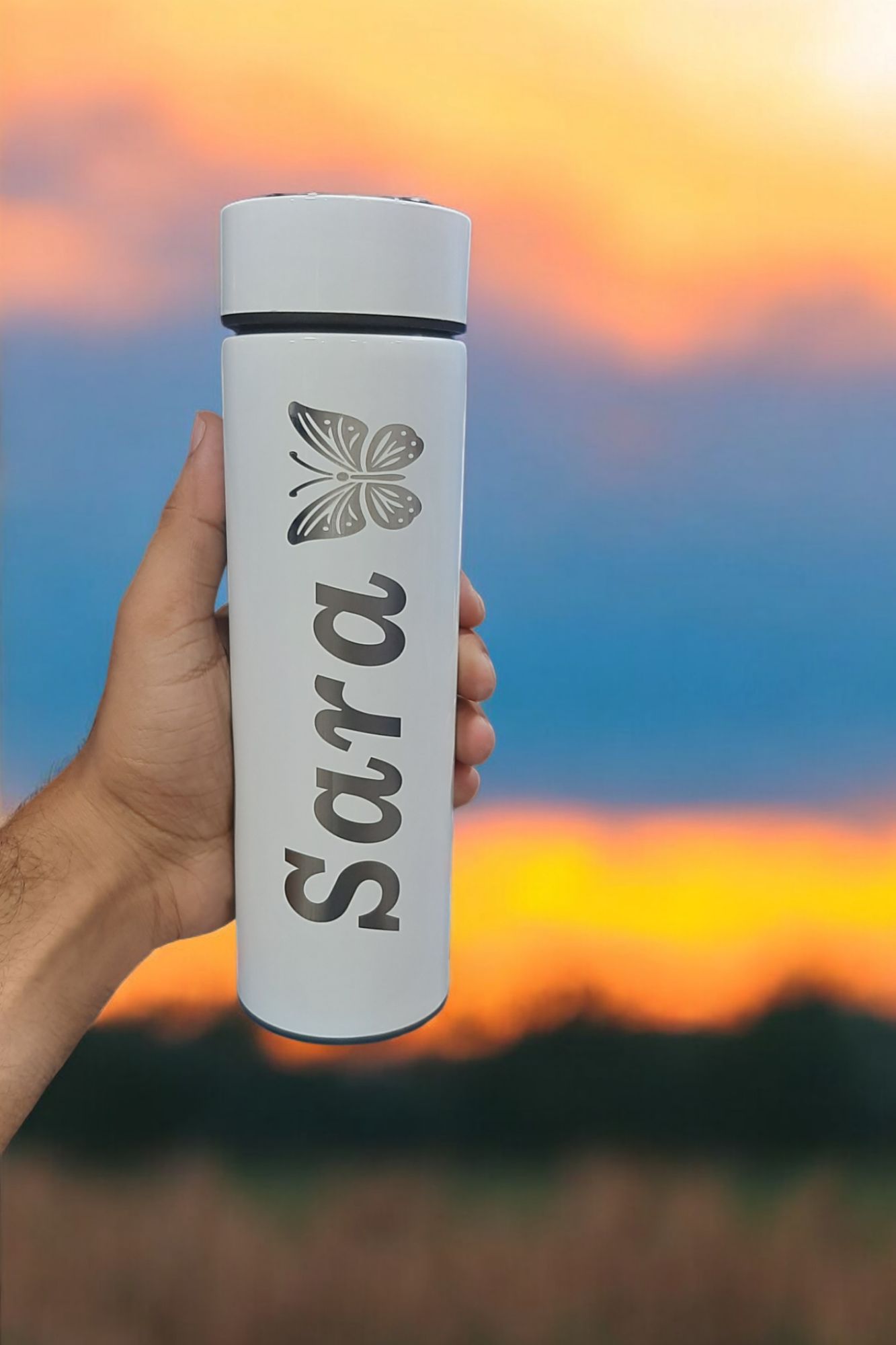 Customize Bottles with Name logo Bottle with Name Printing, Customize Vacuum Thermos Flask Bottle,  Best Water Bottle, Bottle with Writing, Water Bottle for Kids, Hot and Cool Bottle, Personalised Bottle, Beautiful Tumbler Bottles, Laser Engraved Bottles