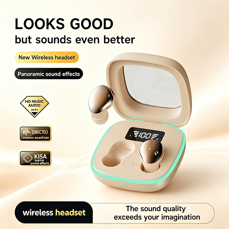 B51-Mini Wireless Bluetooth 5.4 Earphones Invisible Headphones Sports TWS Wireless Headsets HiFi Stereo Long Battery Life