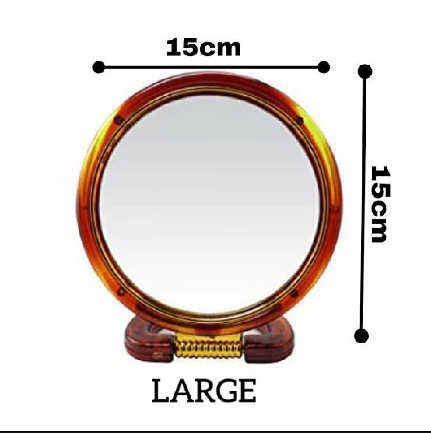 Two sided mirror, magnifying mirror, makeup mirror, pocket mirror, table mirror