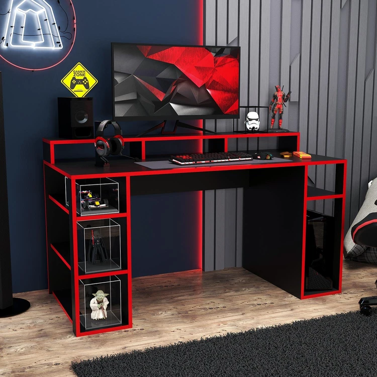 Large Gaming Table, workstation, Gaming Table with plenty of storage space multipurpose use (coustmized)