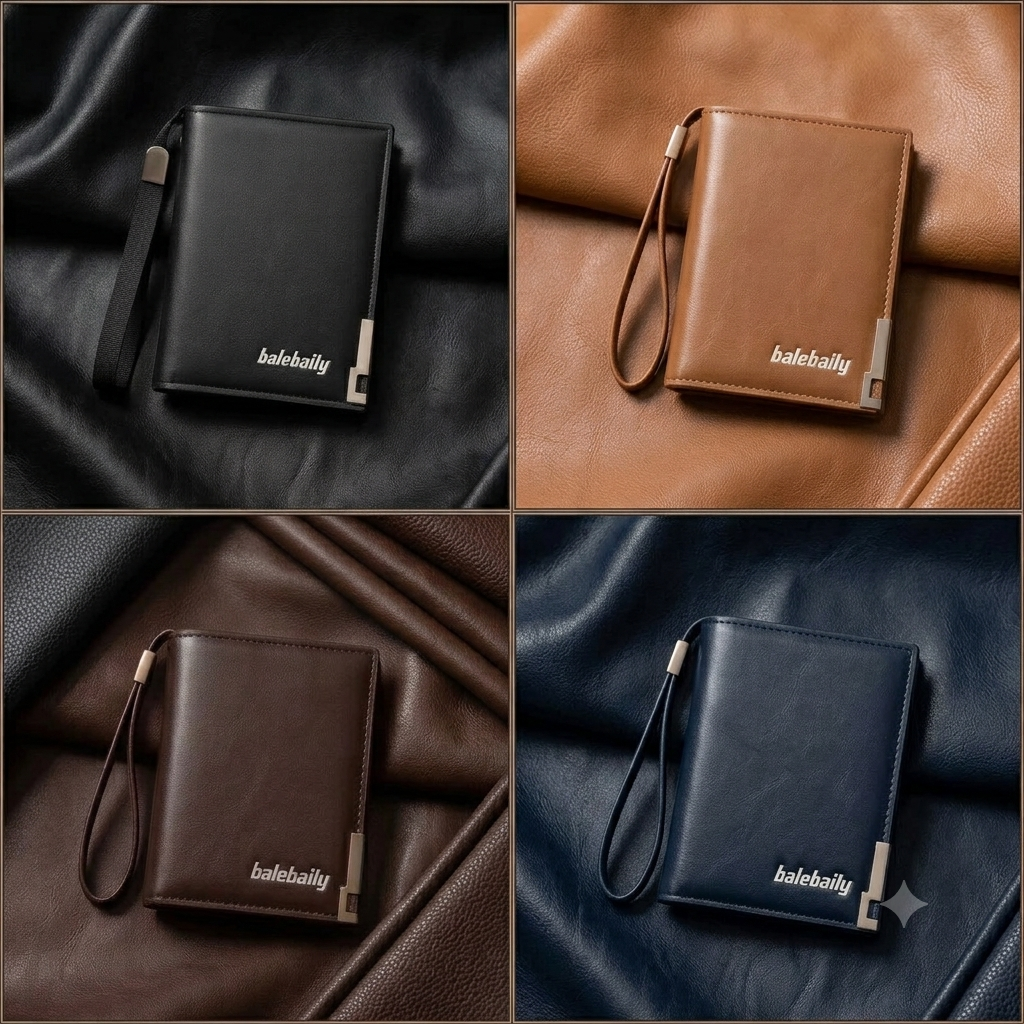 Balebaily Short Wallet For Men & Women /PU Leather Wallet & Card Holder Wallet For Men & Women