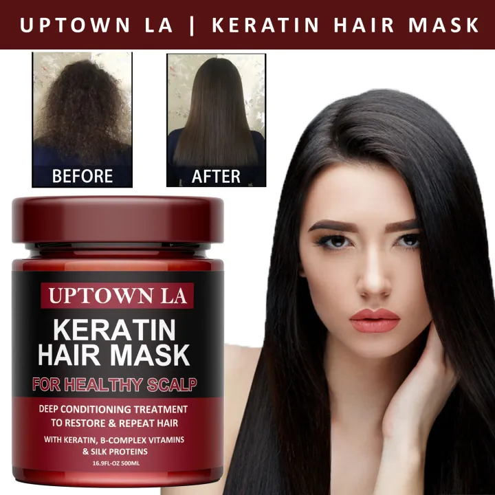 UPTOWN LA Keratin Hair Care Balance Hair Mask And Treatment for Healthy Scalp 500 ml