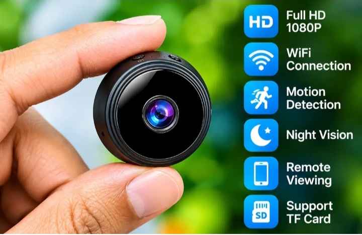 A9 1080P HD Magnetic WiFi Mini Camera | Wireless Security Camera with Night Vision & HDSF App Support
