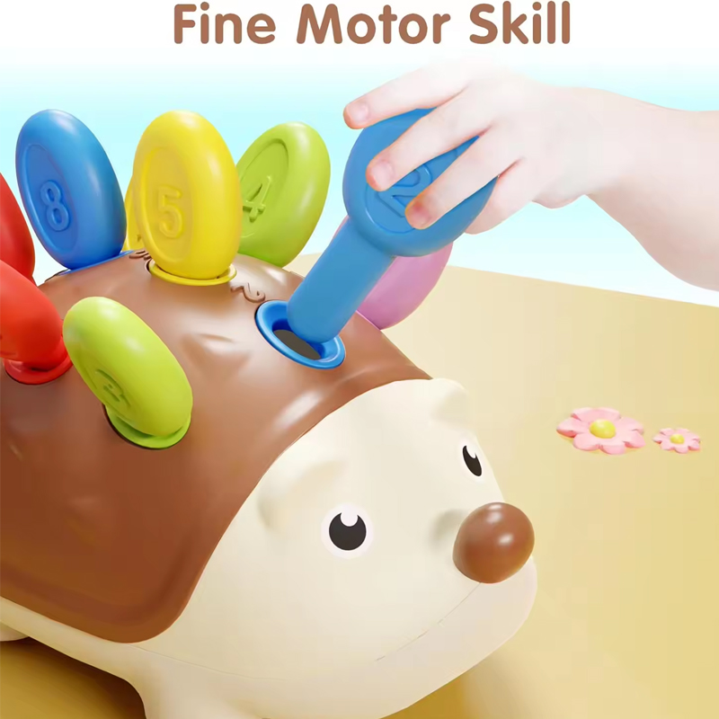 Montessori Educational Toy Fine Motor Toys For Toddlers 1-3 Hedgehog Learning Counting &Amp; Sorting Development Sensory Gifts