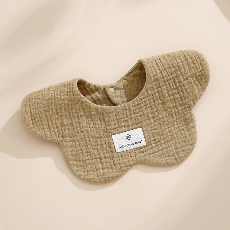 1pcs Cotton Soft Baby Bibs Solid Color Infant Bib Newborn Burp Cloths Bandana Scarf for Kids Boy Girls Feeding Saliva Towel