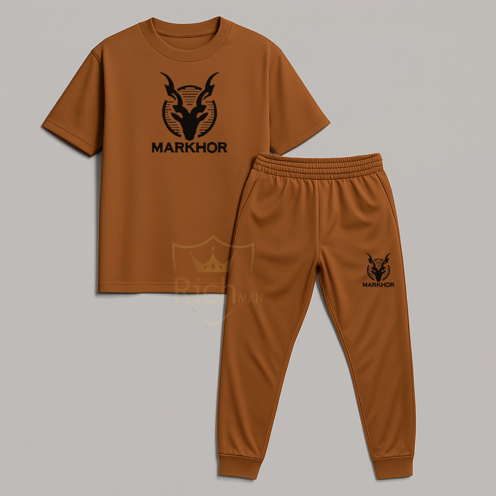 New Arrival Summer Tracksuit For Men and Women with Cotton T-Shirt and Trouser 2 piece