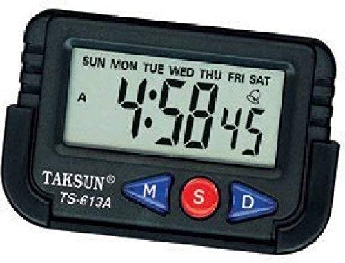 2 in 1 Car Digital LCD Temperature Thermometer Clock Auto Accessories Car Digital Time Clock