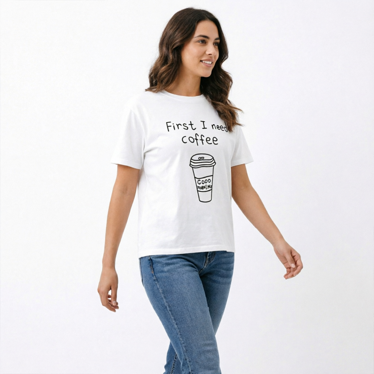 Printed Casual Cotton T Shirt For Girls And Women Comfortable Stylish Ladies Tees Everyday Wear Piece