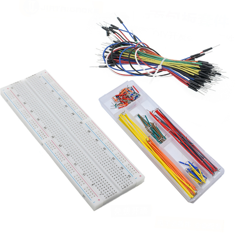 MB102 Breadboard Kit 400/830 Points Prototype Board 65 Jumper Wires U
